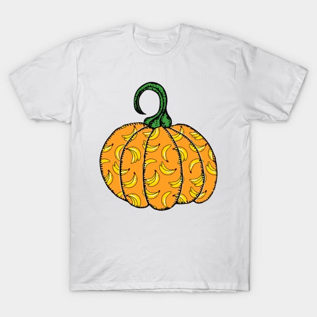 Go Bananas Funny Pumpkin T-Shirt by Little Duck Designs